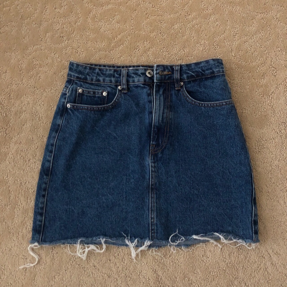 Zara trf denim skirt